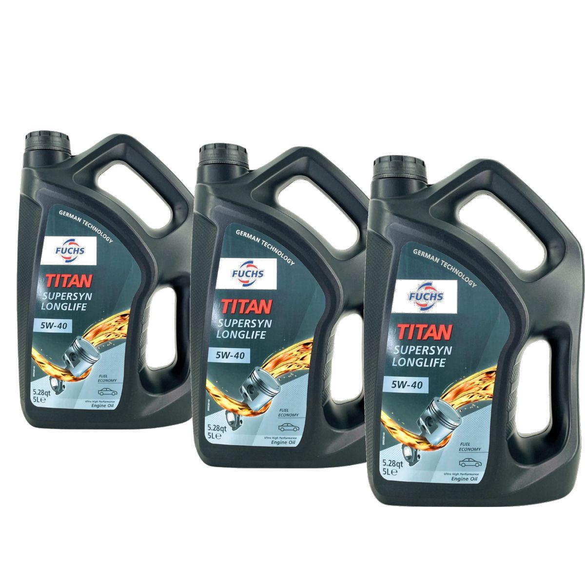 Fuchs Titan Supersyn Longlife 5W-40 3x5 Liter