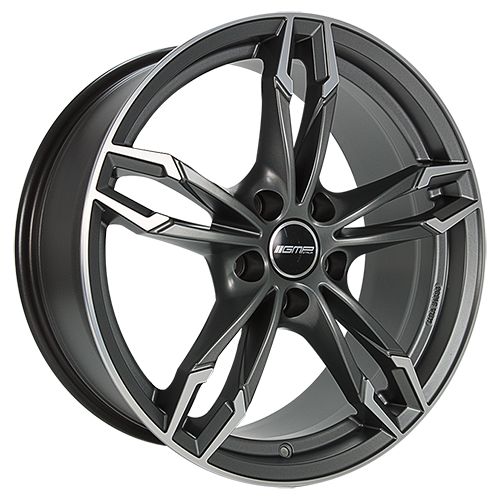 GMP DEA anthrazit matt diamantgeschliffen 9.5Jx20 5x120 ET45