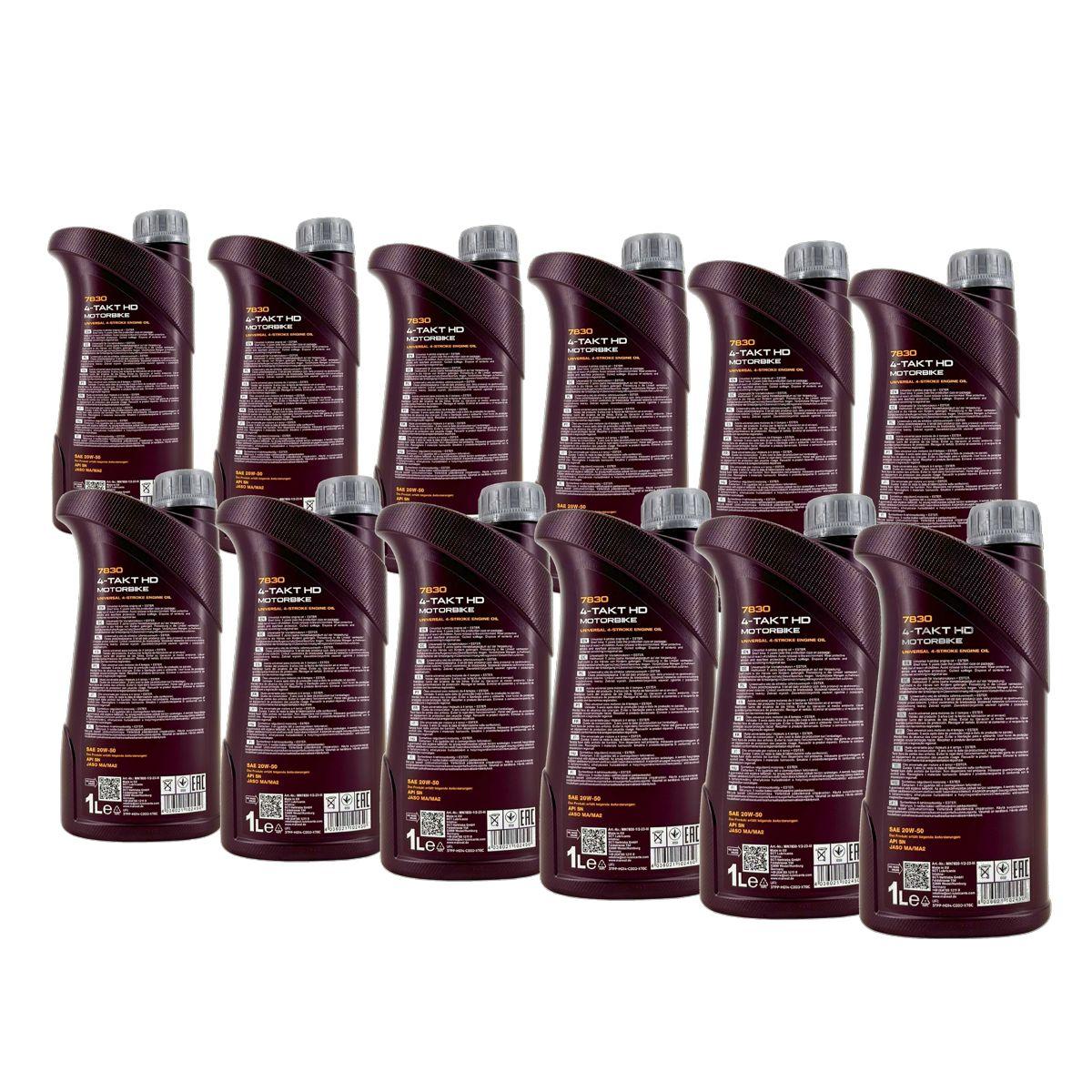 Mannol 4-Takt Motorbike HD 20W-50 12x1 Liter