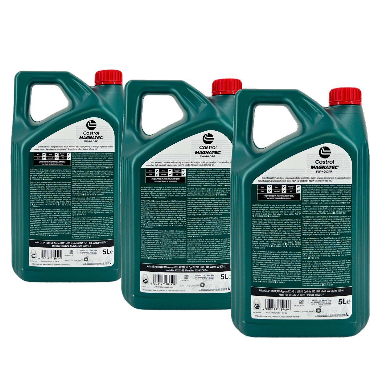 Castrol Magnatec 5W-40 DPF 3x5 Liter