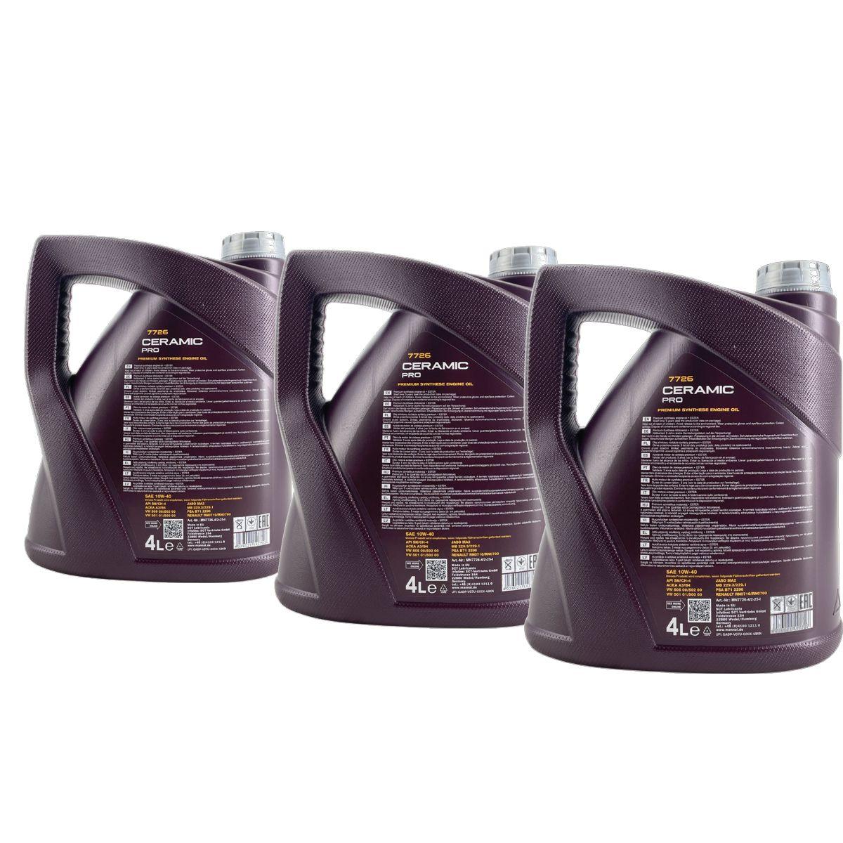 Mannol Ceramic Pro 10W-40 3x4 Liter