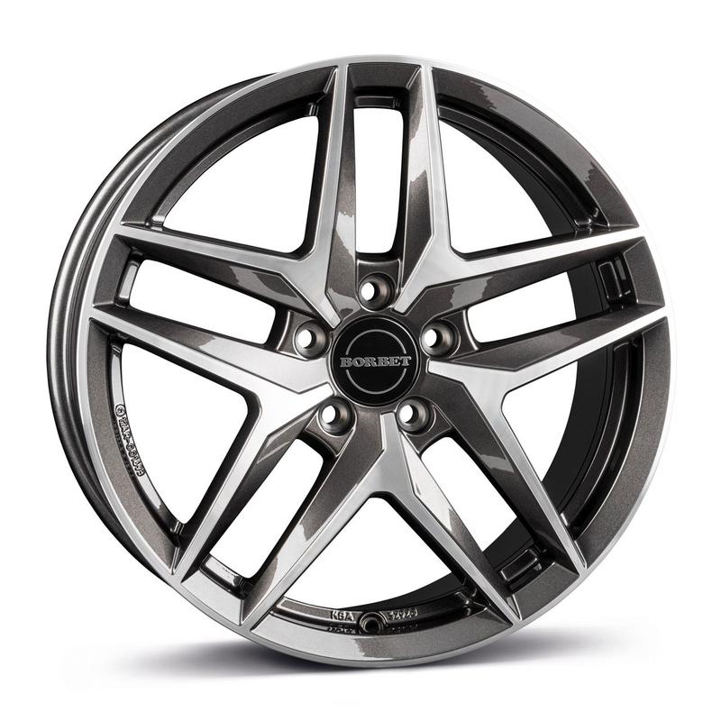 BORBET DESIGN Z mistral anthracite glossy polished 7.5Jx18 5x112 ET50