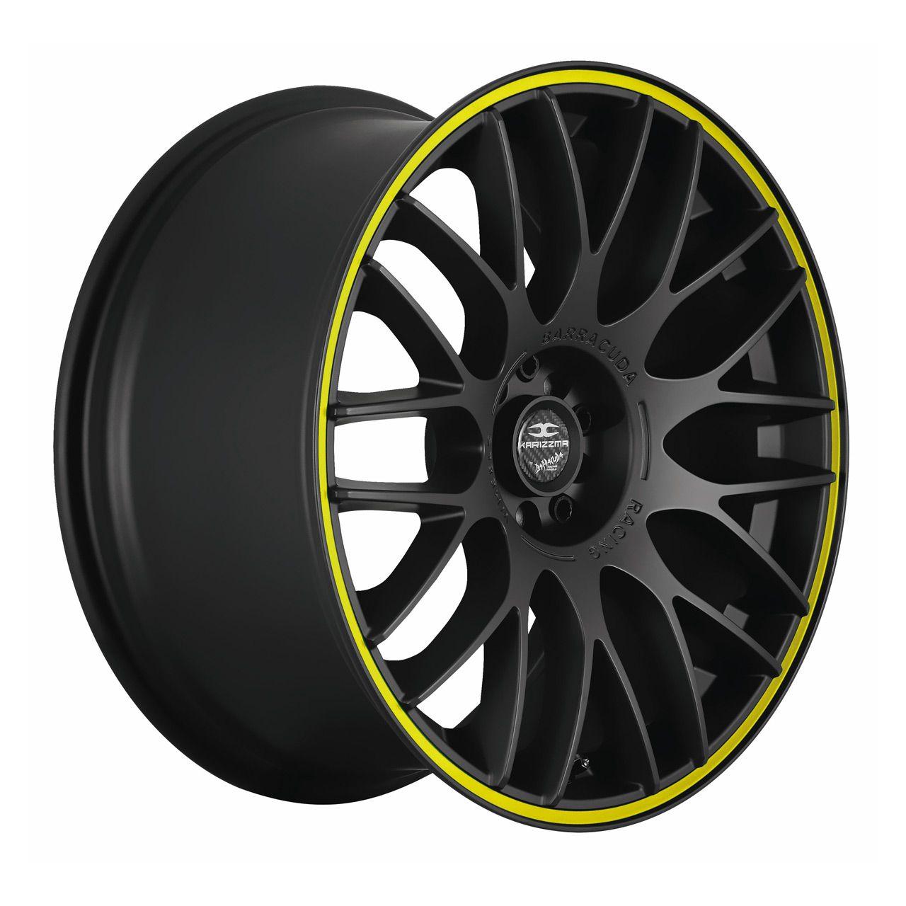 BARRACUDA KARIZZMA mattblack puresports color trim gelb 10.5Jx20 5x112 ET25