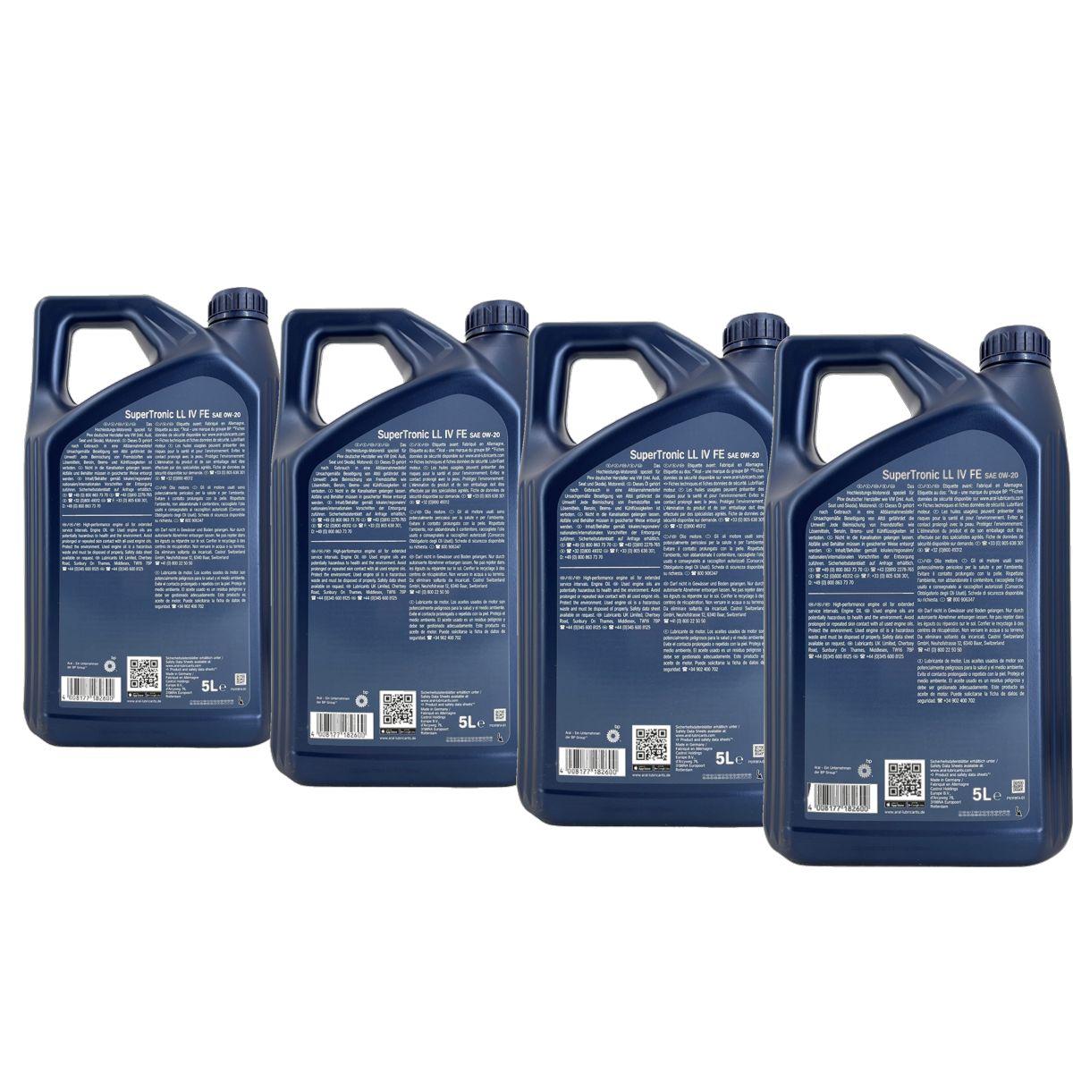 Aral SuperTronic LL IV FE 0W-20 4x5 Liter