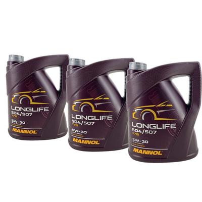 Mannol Longlife 504/507 5W-30 3x5 Liter