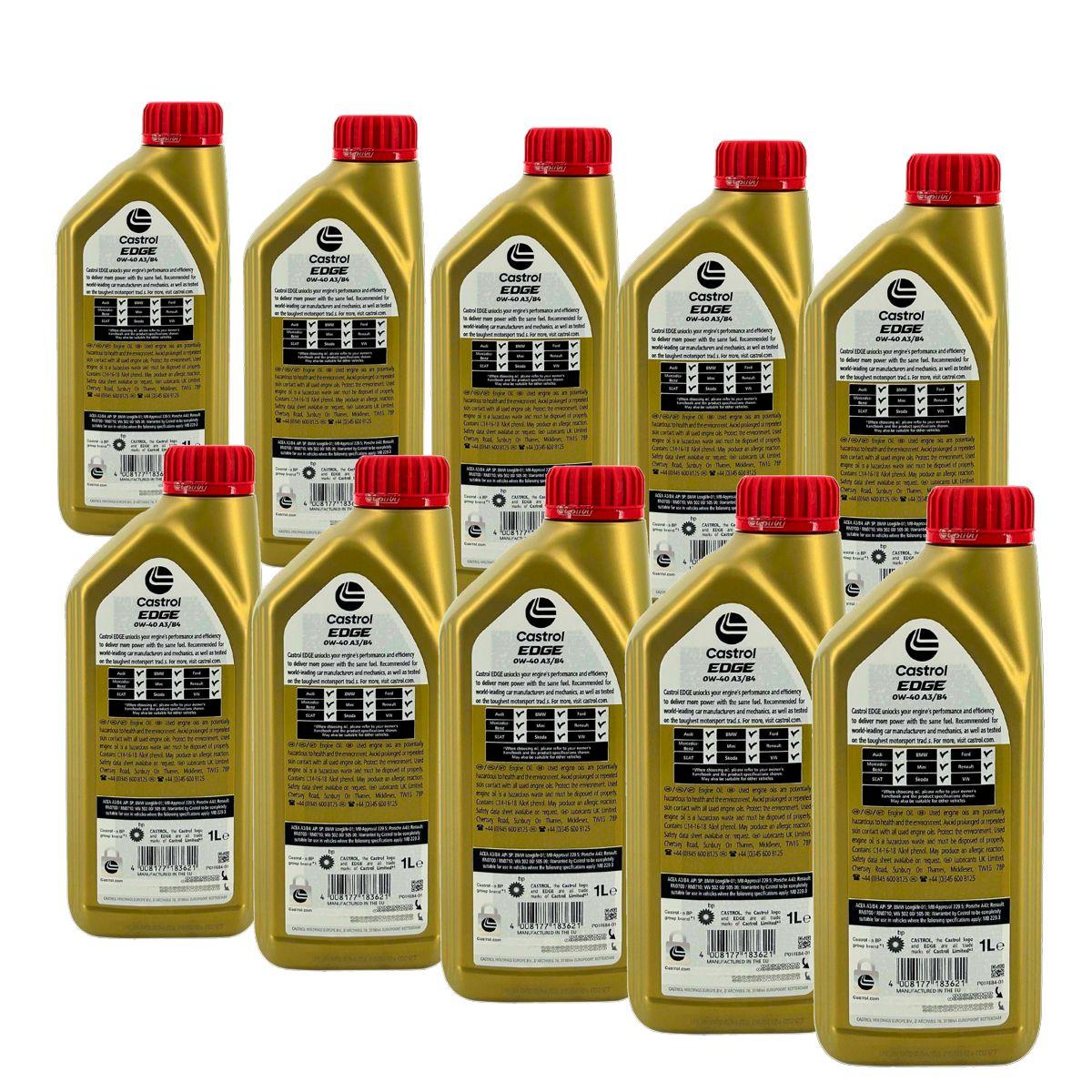 Castrol Edge 0W-40 A3/B4 10x1 Liter
