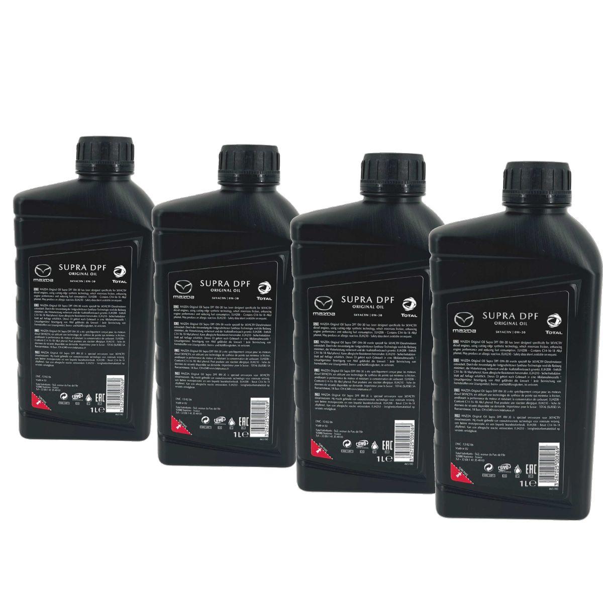 Mazda Original Oil Supra DPF Skyactiv-D 0W-30 4x1 Liter