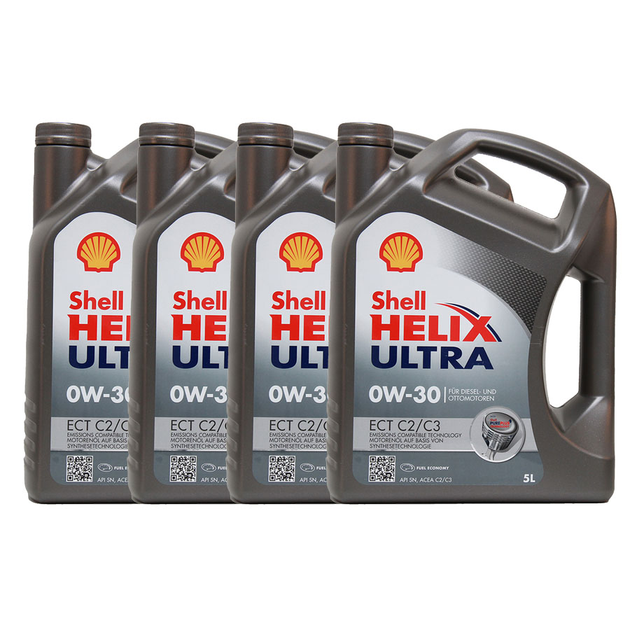 Shell Helix Ultra ECT C2 C3 0W-30 4x5 Liter