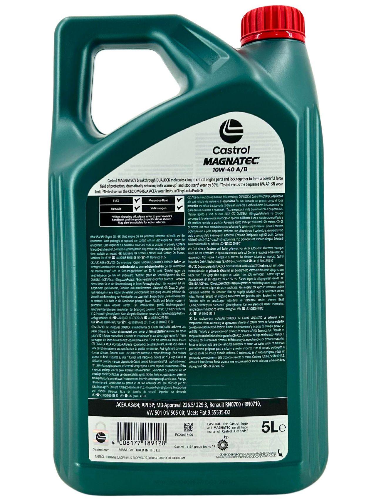 Castrol Magnatec 10W-40 A/B 5 Liter