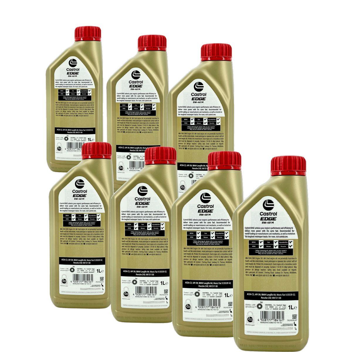 Castrol Edge 5W-40 M 7x1 Liter