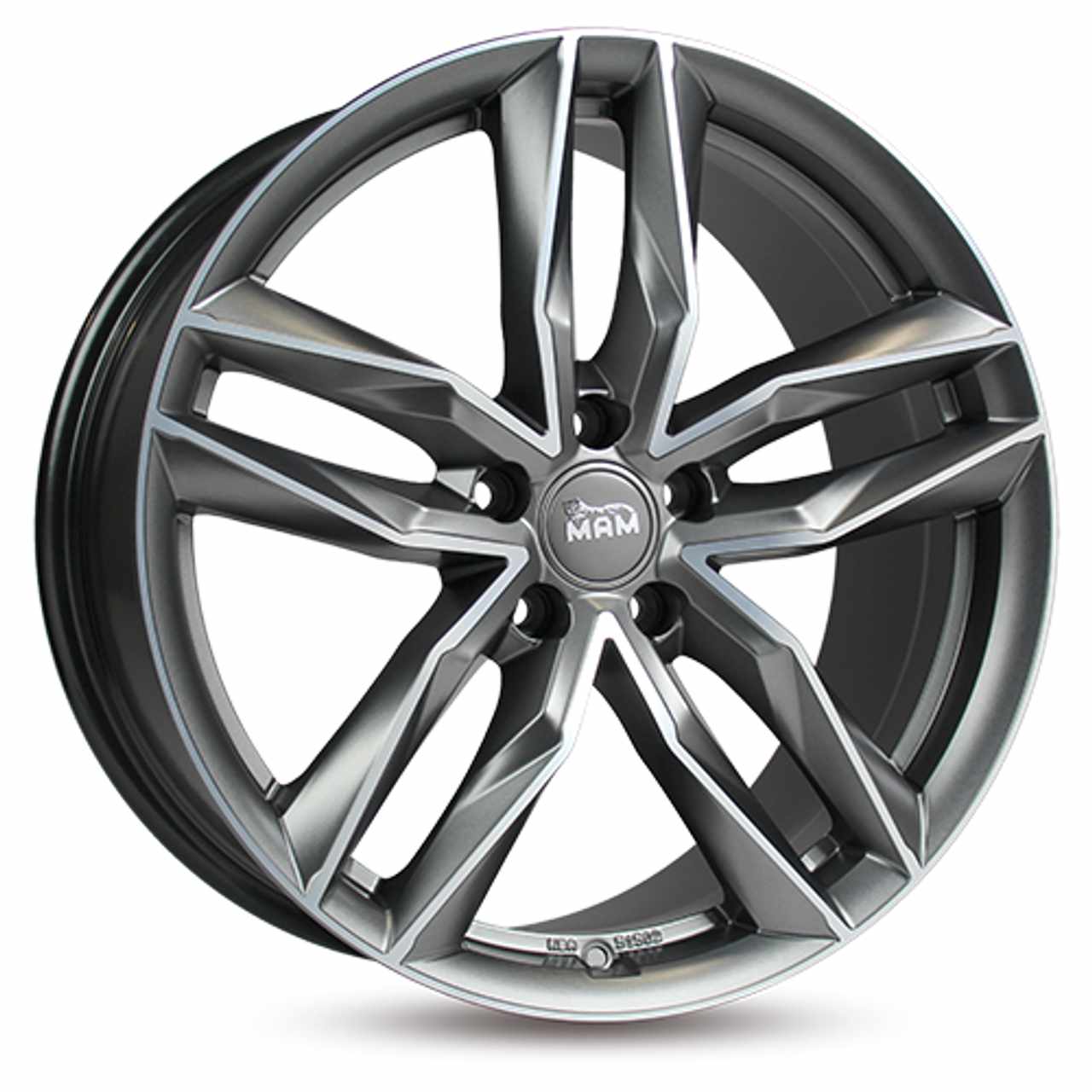 MAM MAM RS3 matt palladium front polished 8.5Jx20 5x112 ET45