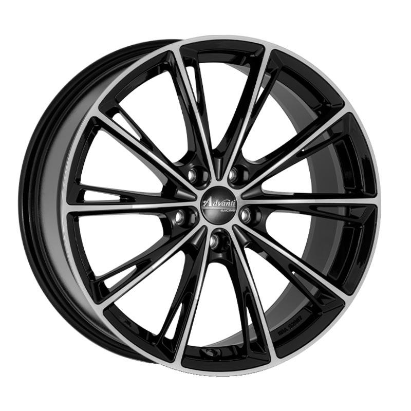 Advanti Predator black adv16 Black polished 7.5x17 5x108 ET45.0