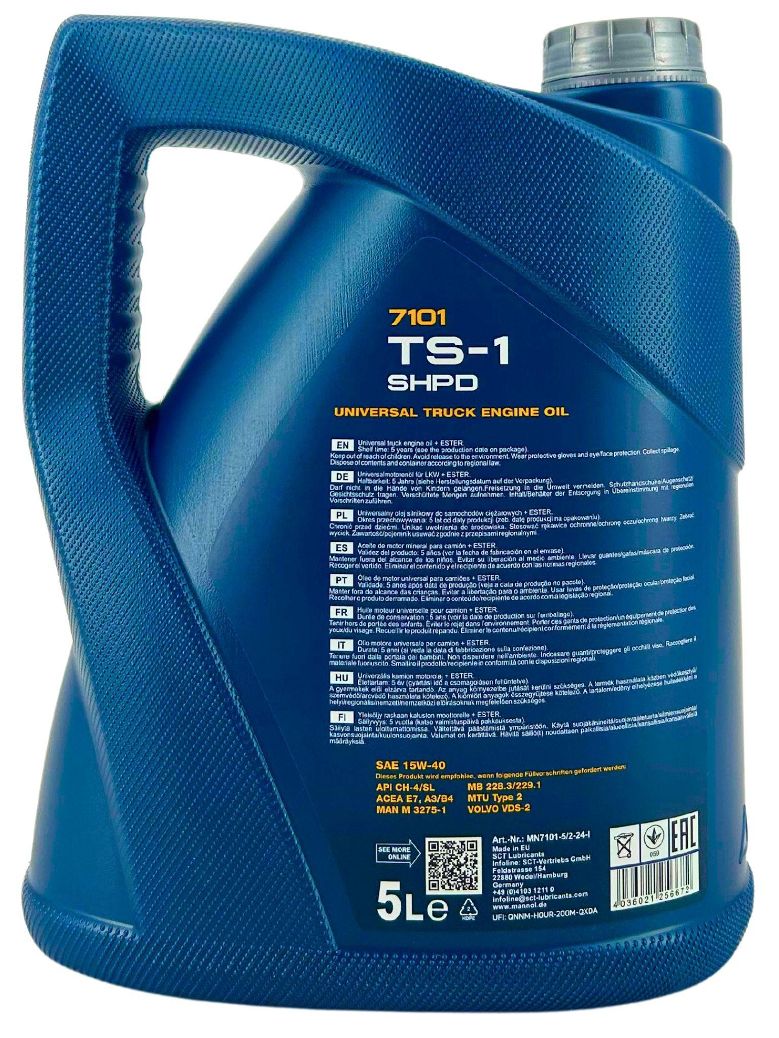 Mannol TS-1 SHPD 15W-40 5 Liter