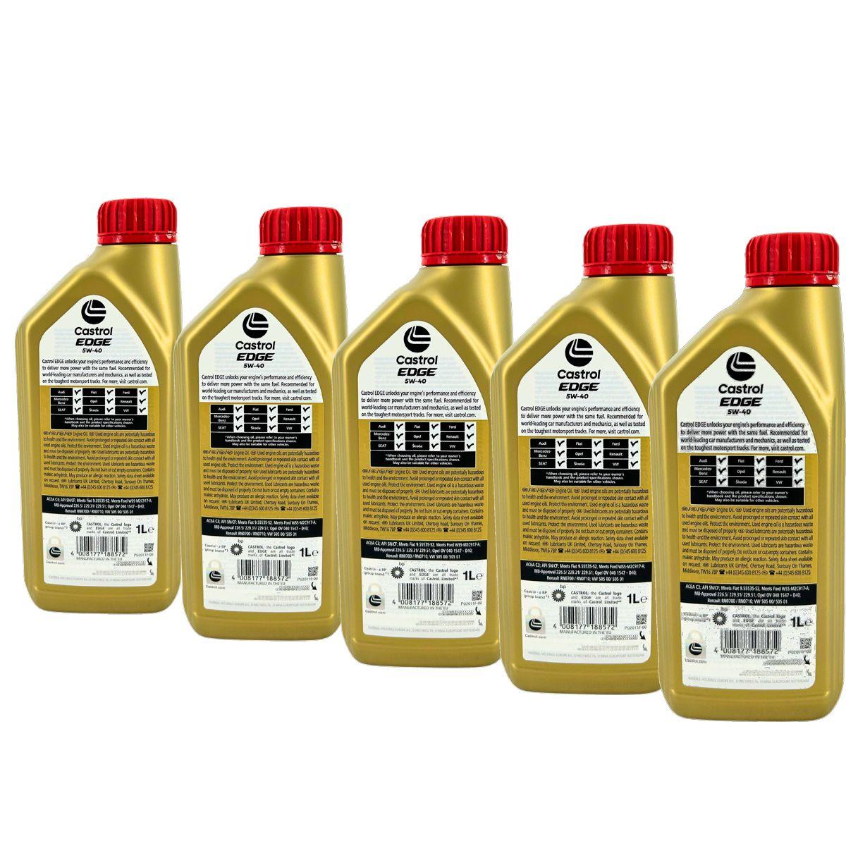 Castrol Edge 5W-40 5x1 Liter
