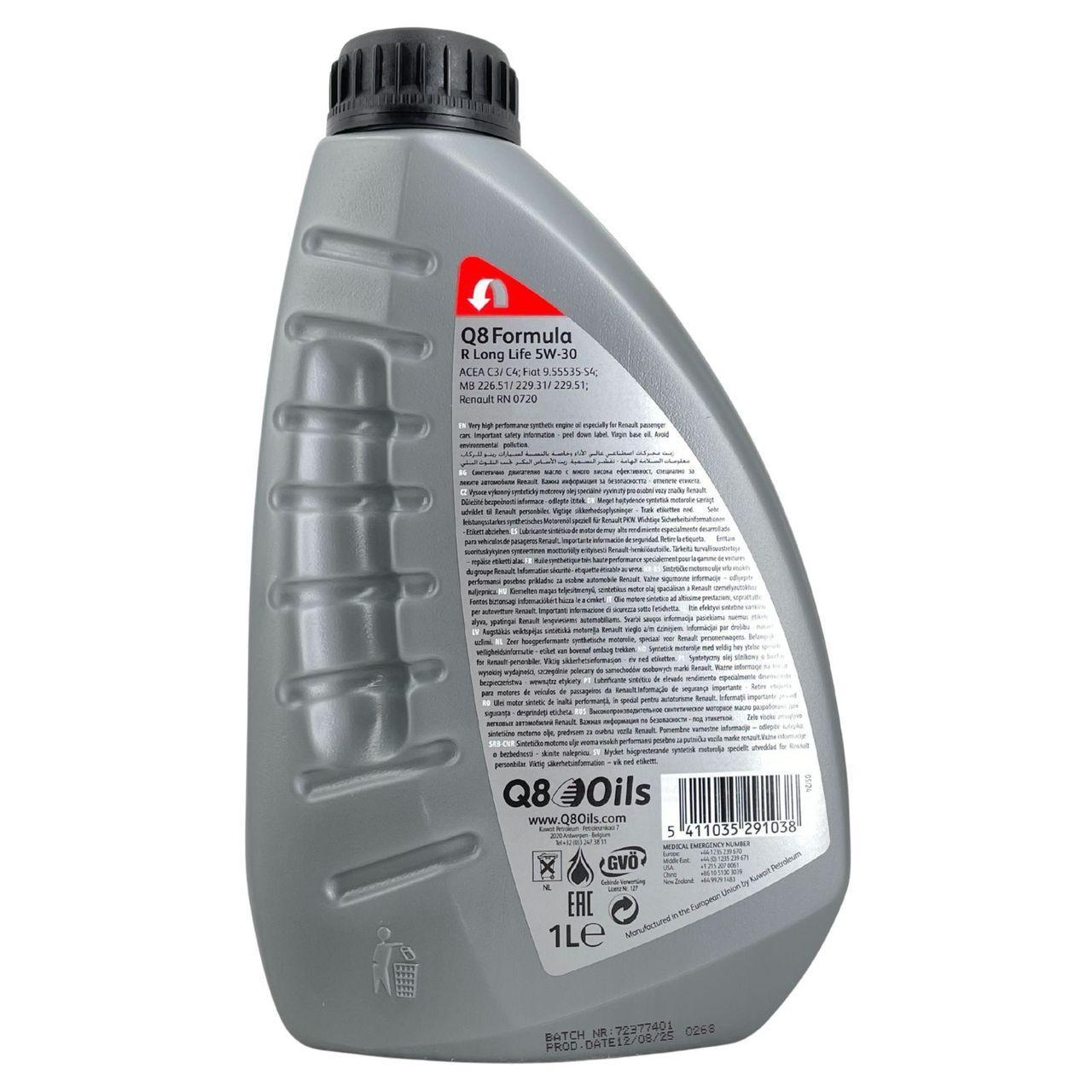 Q8 Formula R Long Life 5W-30 1 Liter