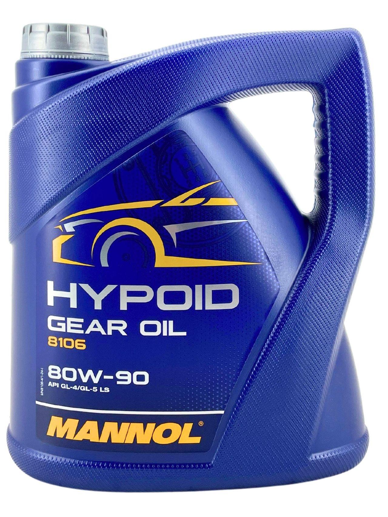 Mannol Hypoid Gear Oil Getriebeöl 80W-90 GL-4/GL-5 LS 4 Liter