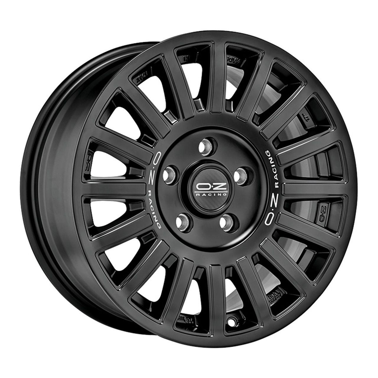 OZ RALLY RAID matt black + silver lettering 8.5Jx18 5x130 ET48