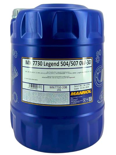 Mannol Legend 504/507 0W-30 20 Liter