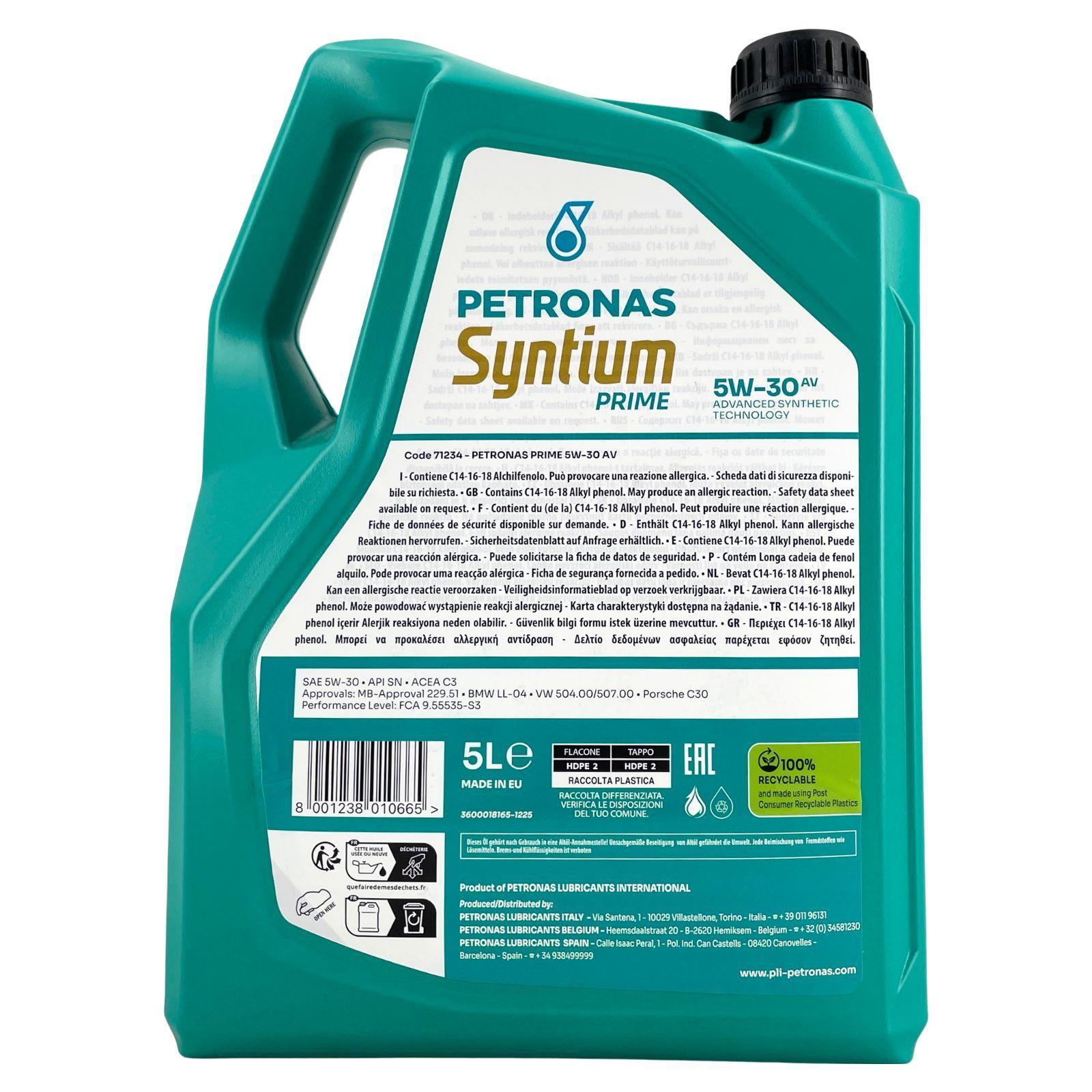Petronas Syntium Prime AV 5W-30 5 Liter