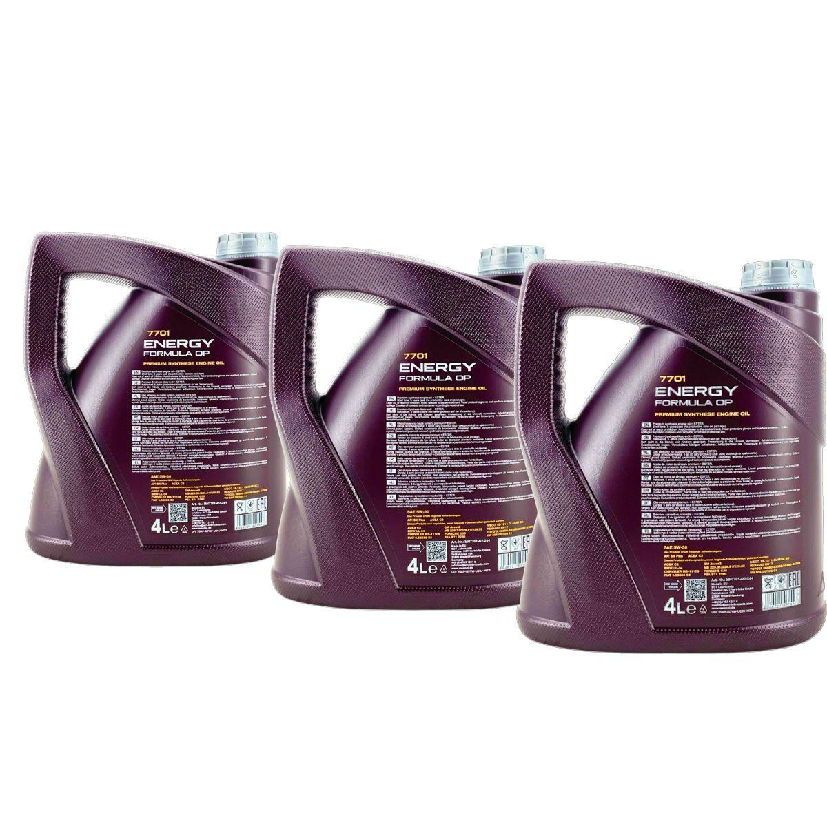 Mannol Energy Formula OP 5W-30 3x4 Liter