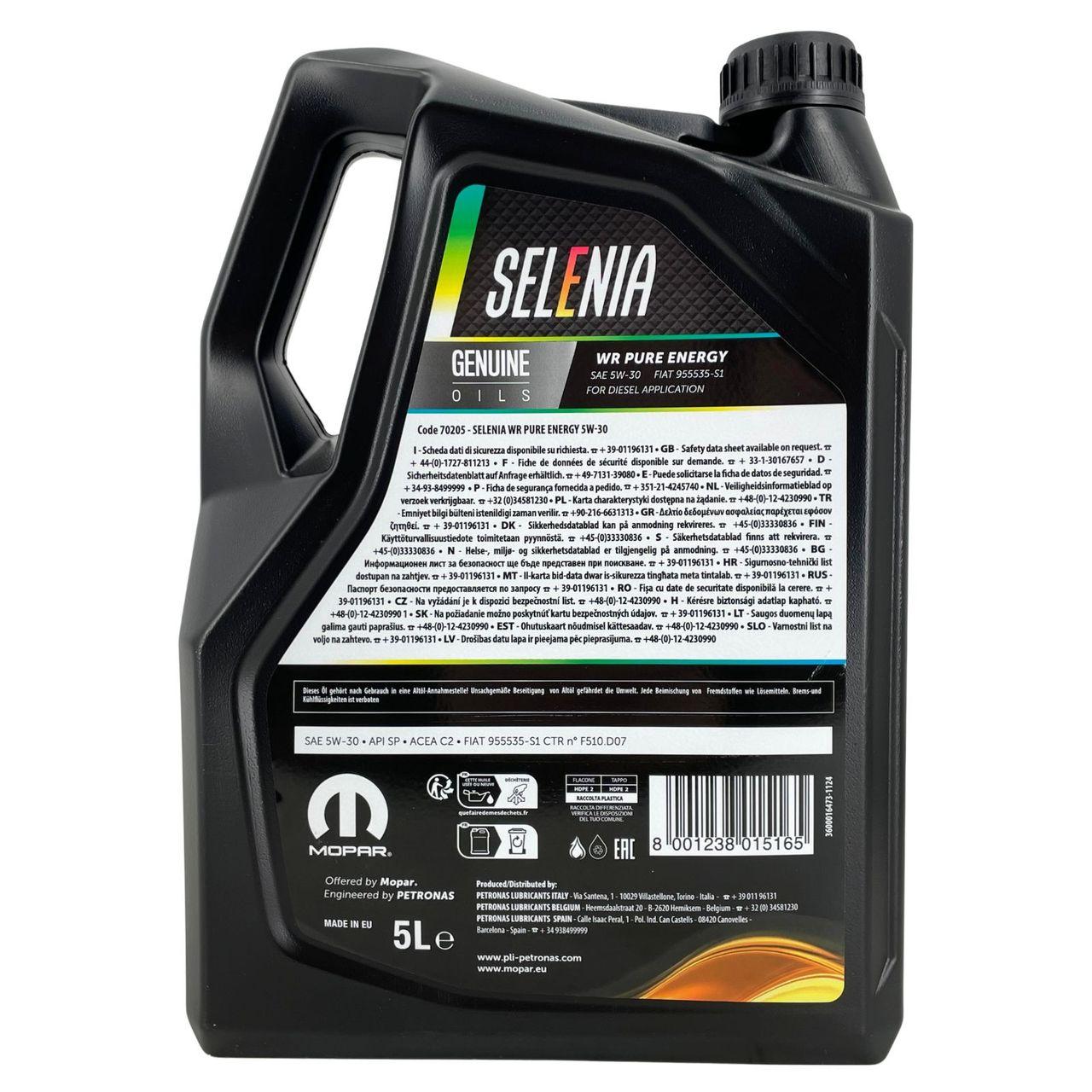 Selenia WR Pure Energy 5W-30 5 Liter