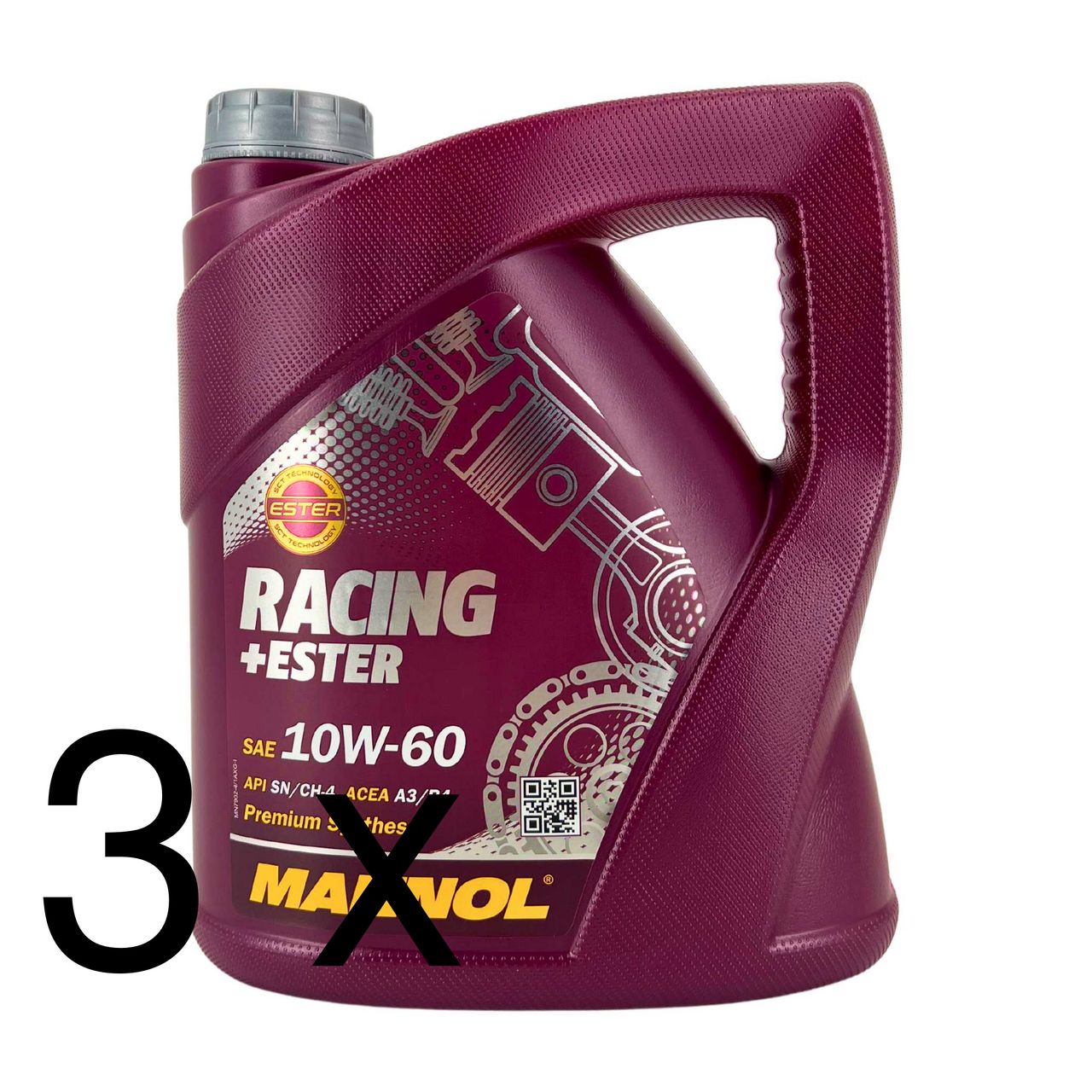 Mannol Racing + Ester 10W-60 3x4 Liter