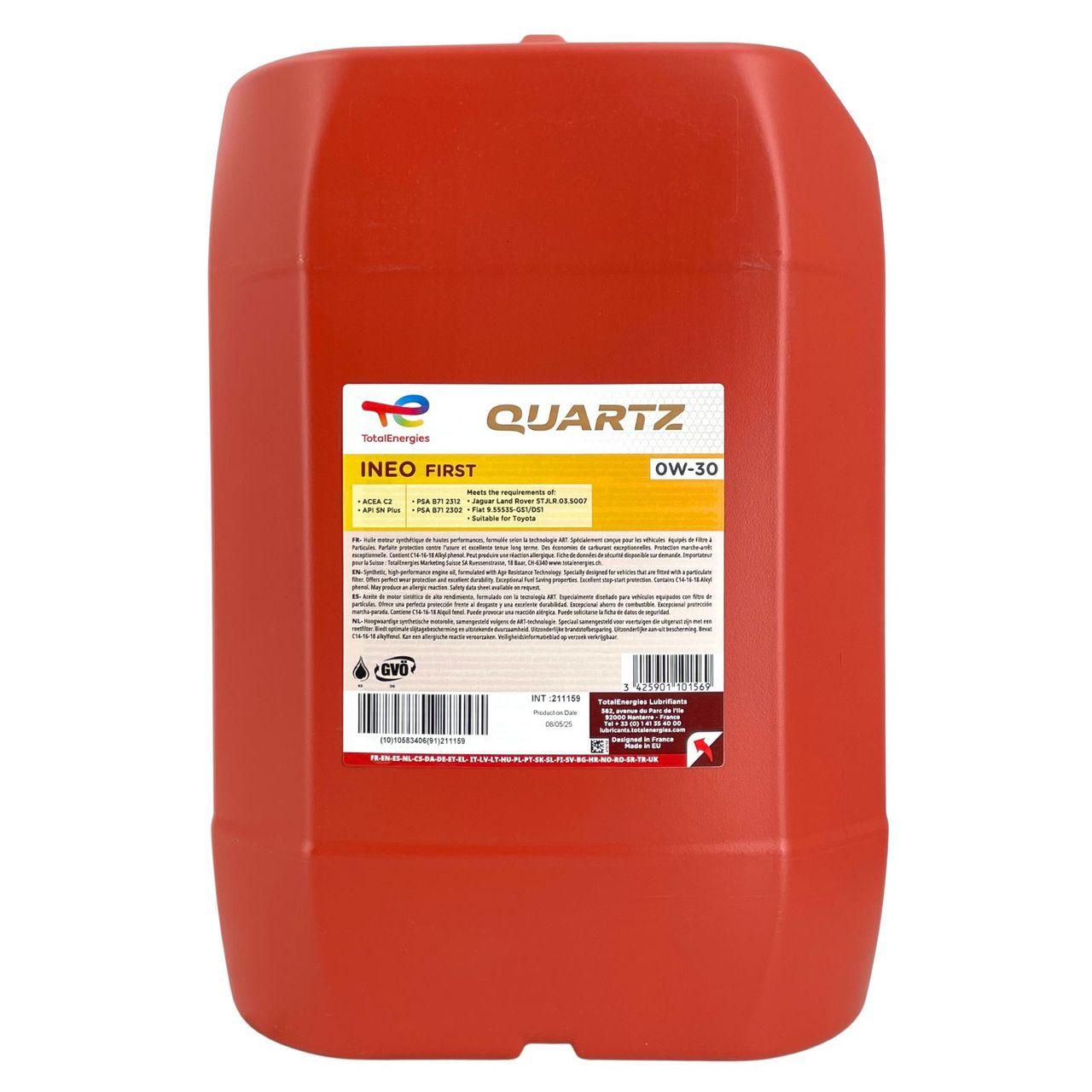 Total Quartz Ineo First 0W-30 20 Liter