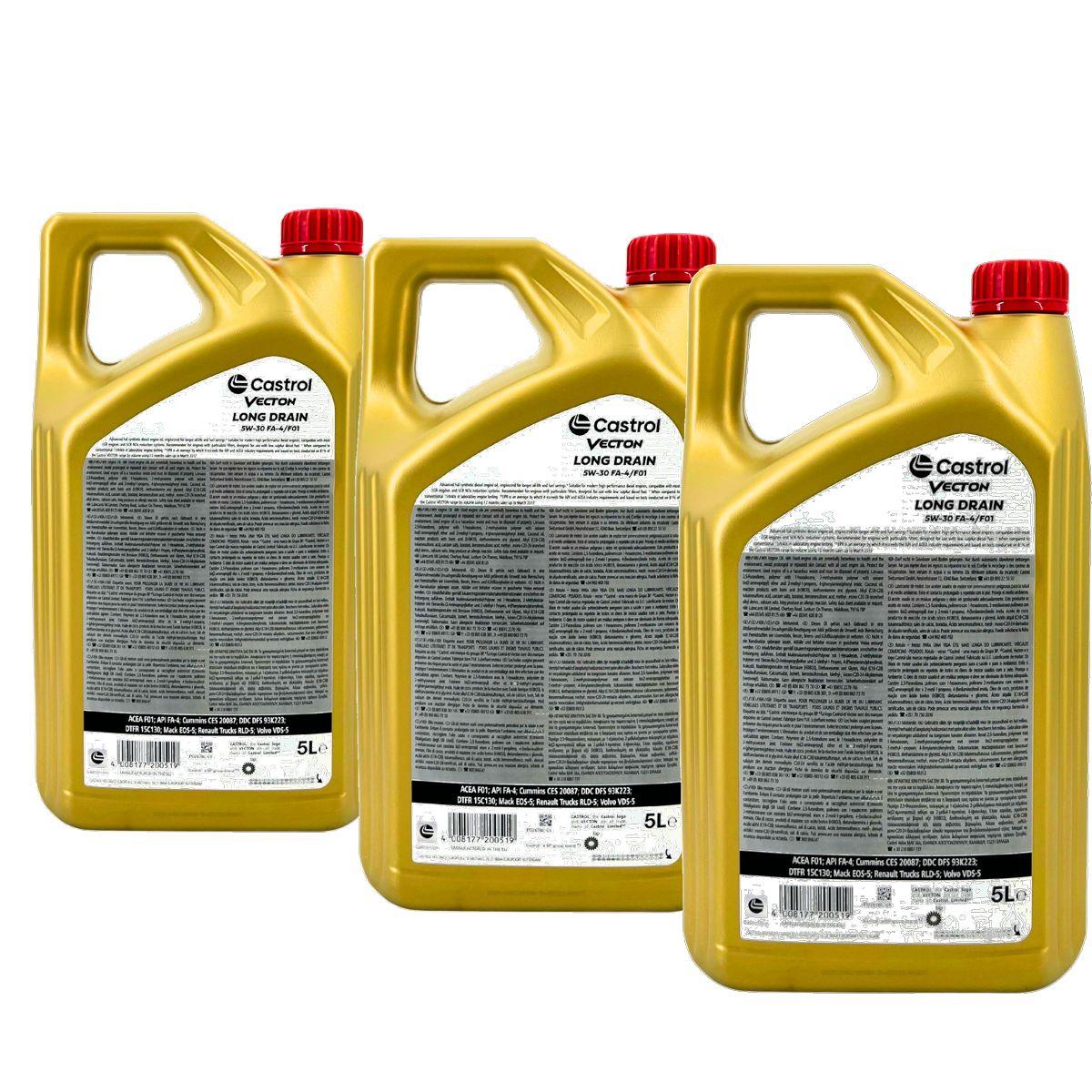 Castrol Vecton Long Drain 5W-30 FA-4/F01 3x5 Liter