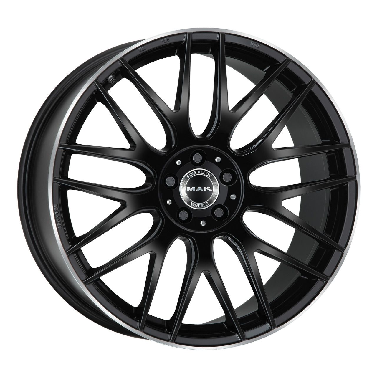MAK ARROW-D gloss black mirror ring 11.0Jx21 5x112 ET38