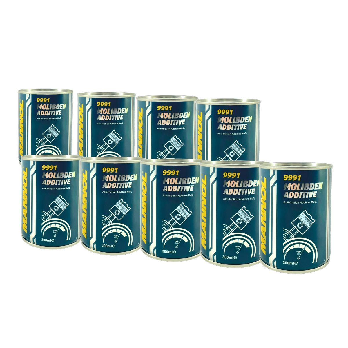 Mannol Molibden Additive Motoröl und Schaltgetriebeöl Additiv 9x300 ML