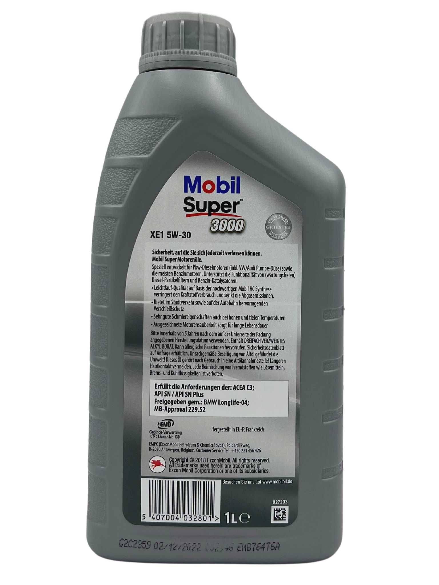 Mobil Super 3000 XE1 5W-30 1 Liter | G29795578