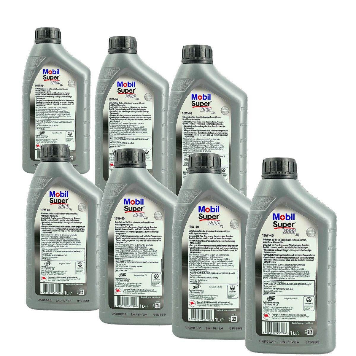 Mobil Super 2000 X1 10W-40 7x1 Liter