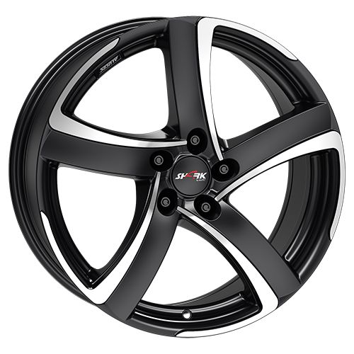 ALUTEC SHARK racingschwarz frontpoliert 7.5Jx17 5x100 ET48