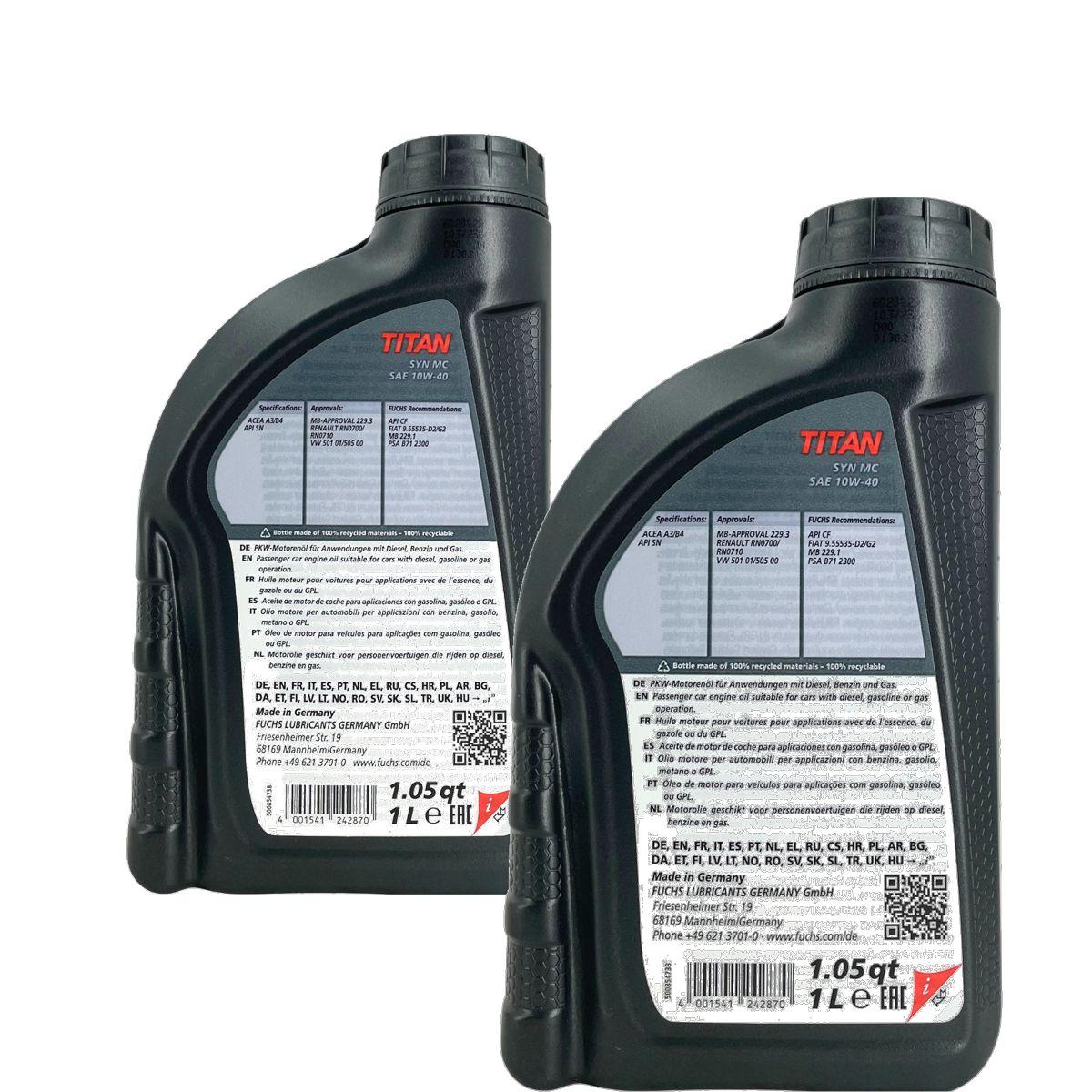 Fuchs Titan Syn MC 10W-40 2x1 Liter