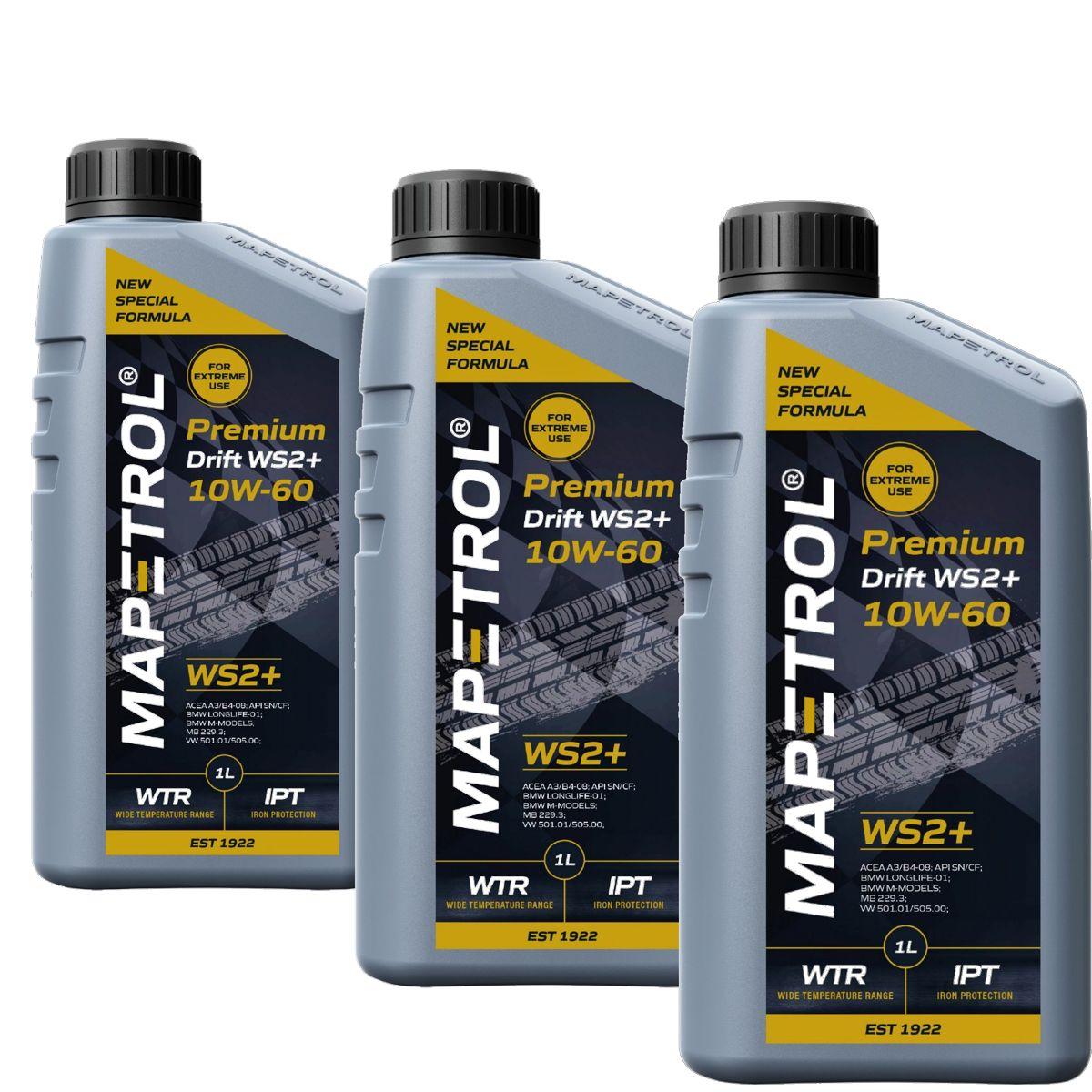 Mapetrol Premium Drift WS2+ 10W-60 3x1 Liter