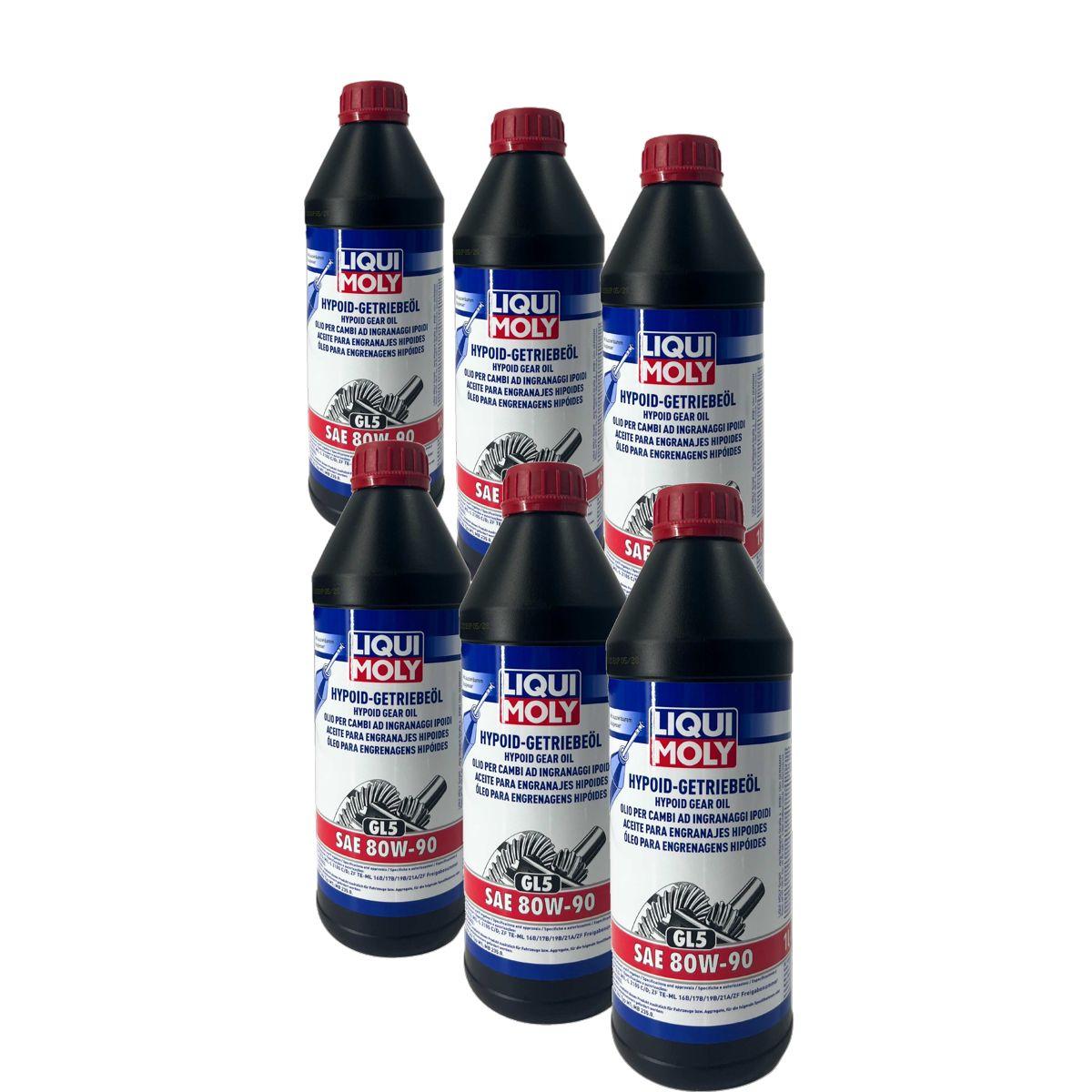 Liqui Moly Hypoid-Getriebeöl (GL5) SAE 80W-90 6x1 Liter