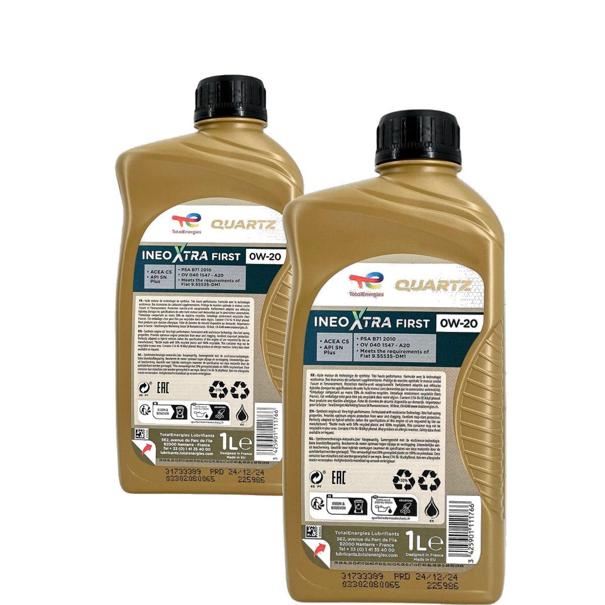 Total Quartz Ineo Xtra SDE 0W-20 2x1 Liter