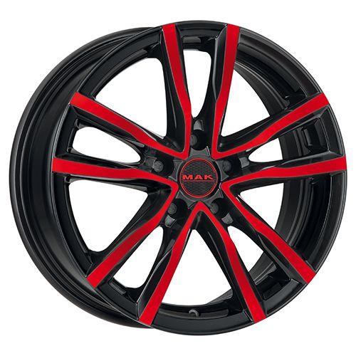 MAK MILANO 5 black and red 7.0Jx18 5x114.3 ET40