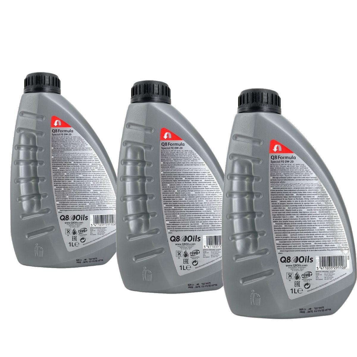 Q8 Formula Special FE 0W-20 3x1 Liter