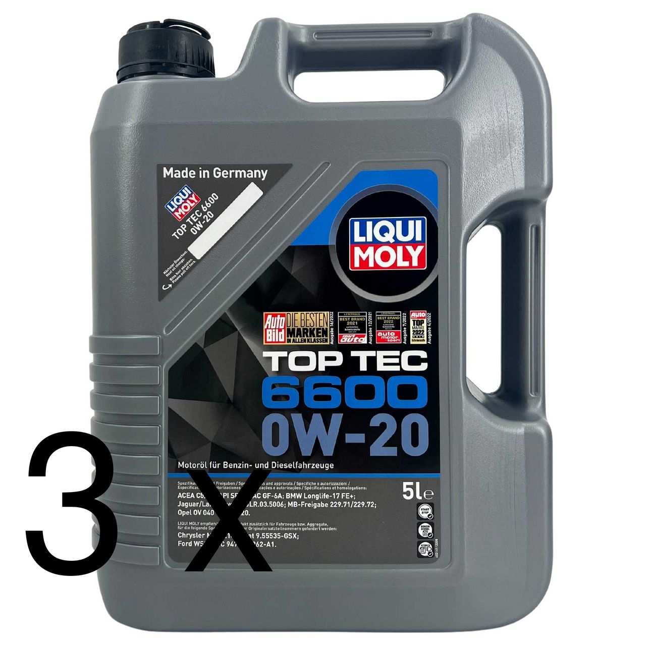 Liqui Moly Top Tec 6600 0W-20 3x5 Liter