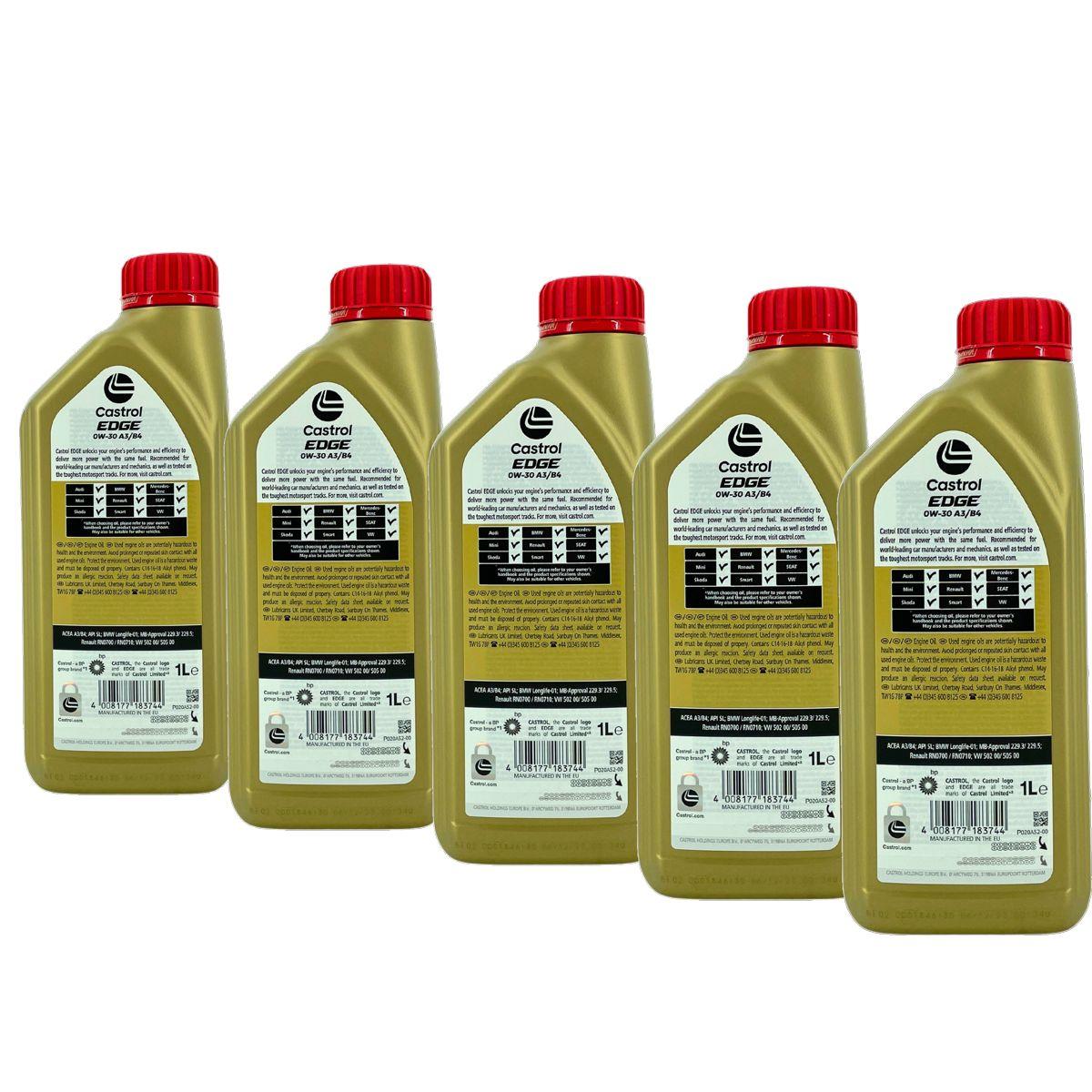 Castrol Edge 0W-30 A3/B4 5x1 Liter