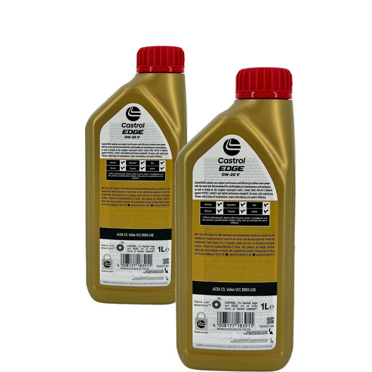 Castrol Edge 0W-20 V 2x1 Liter
