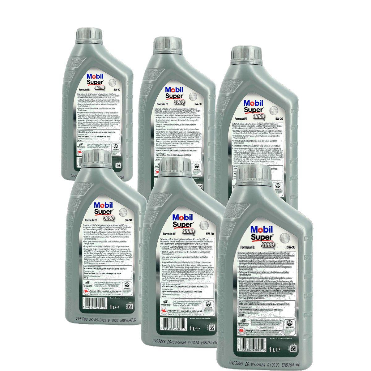 Mobil Super 3000 X1 Formula FE 5W-30 6x1 Liter