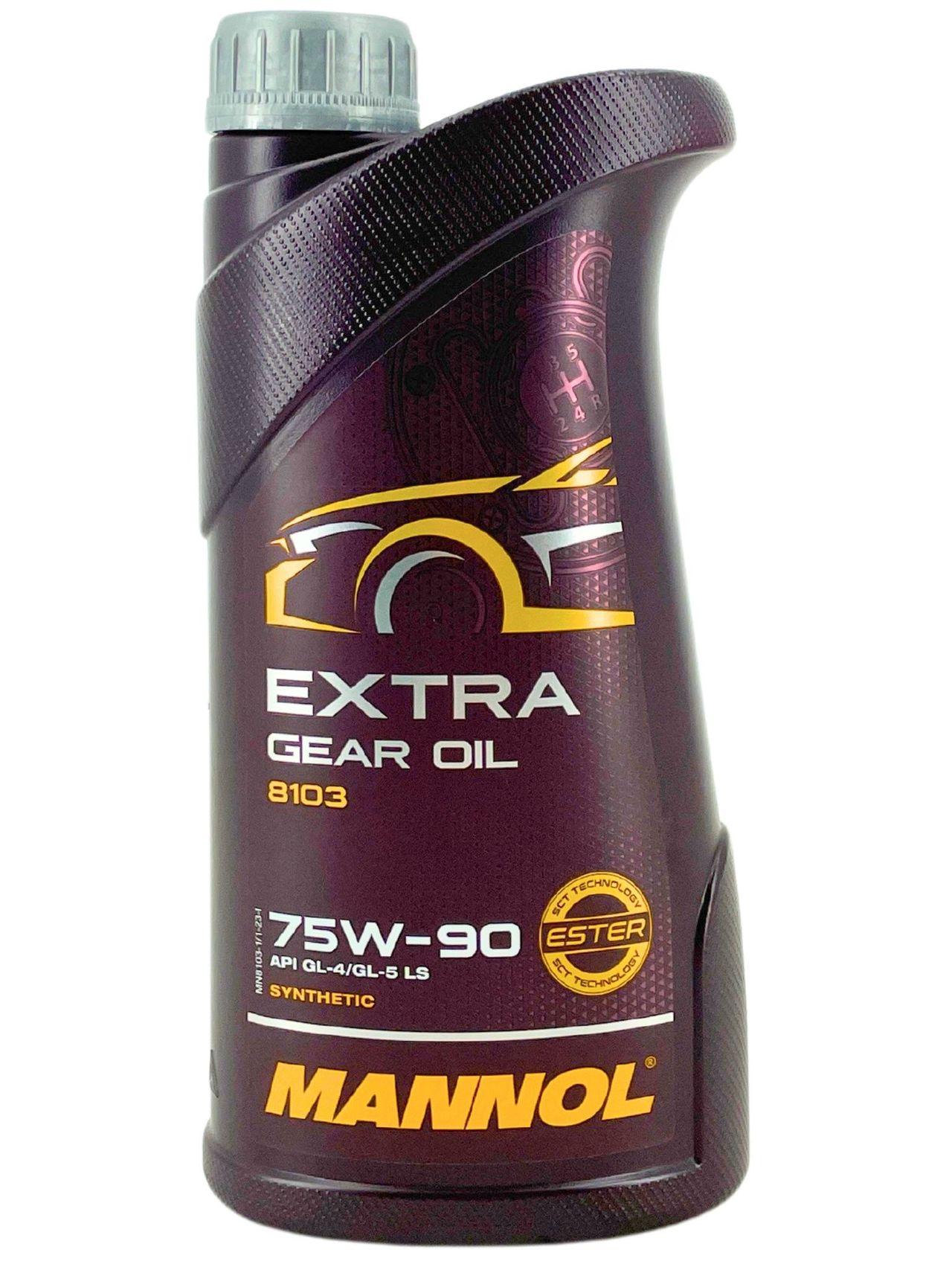 Mannol Extra Gear Oil Getriebeöl 75W-90 GL-4/GL-5 LS 1 Liter