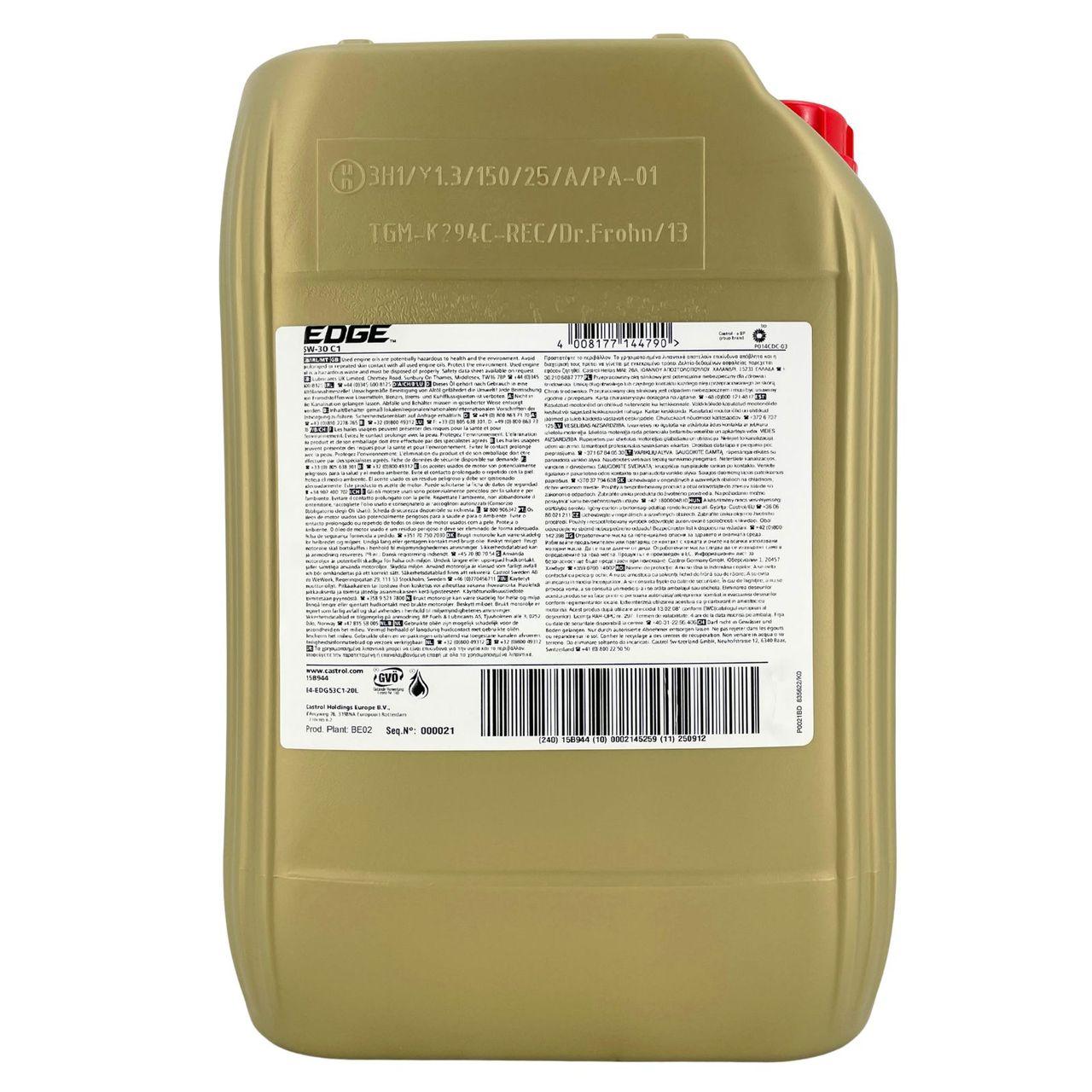 Castrol Edge 5W-30 C1 20 Liter