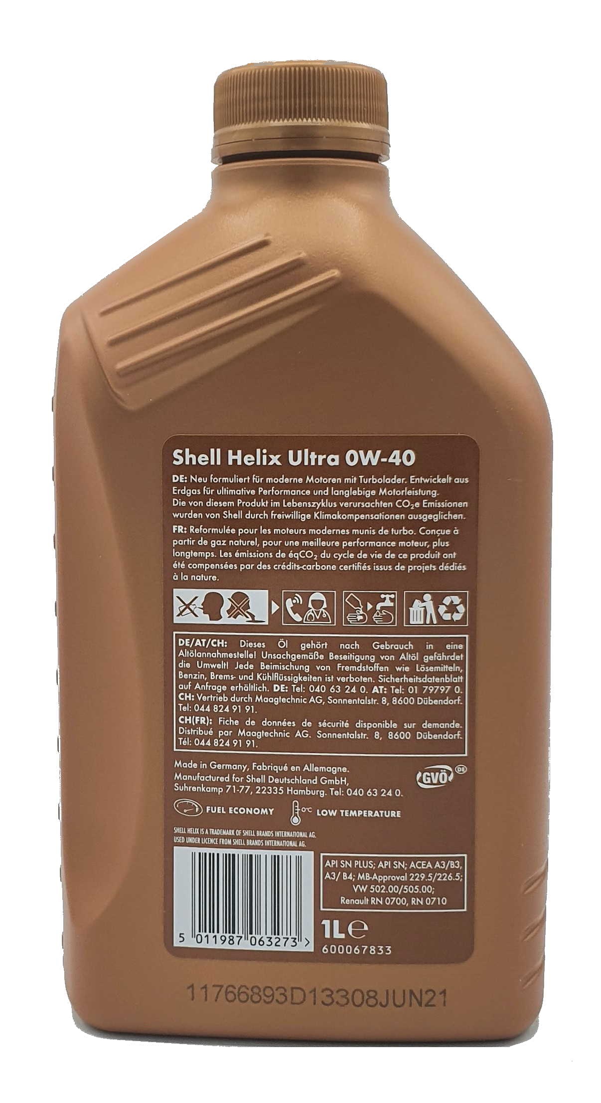 Shell Helix Ultra 0W-40 1 Liter