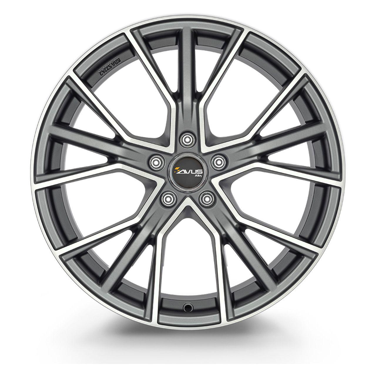 AVUS RACING AF18 matt anthracite polished 9.0Jx22 5x112 ET35