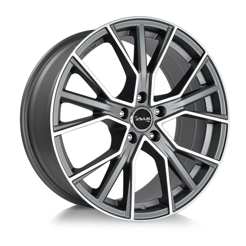 AVUS RACING AF18 matt anthracite polished 8.5Jx19 5x120 ET47