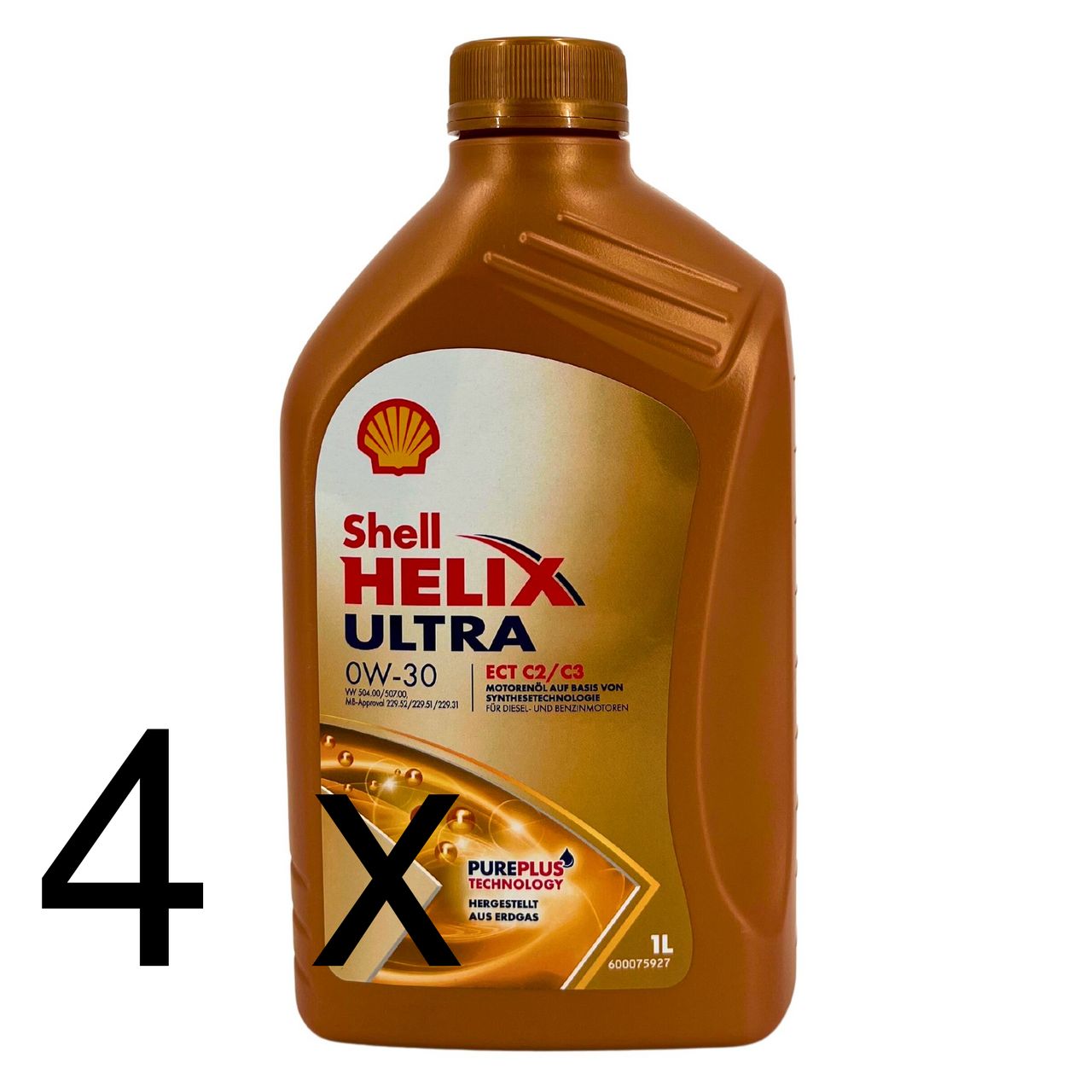 Shell Helix Ultra ECT C2 C3 0W-30 4x1 Liter