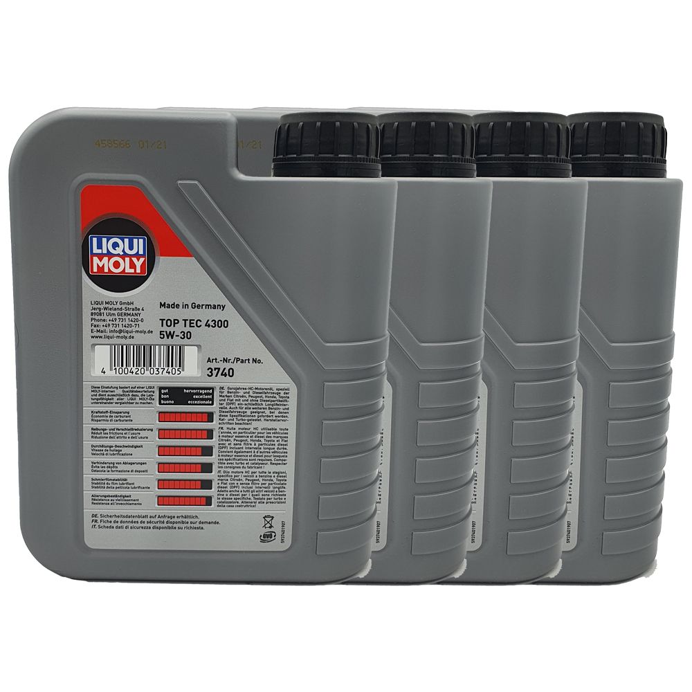 Liqui Moly Top Tec 4300 5W-30 4x1 Liter